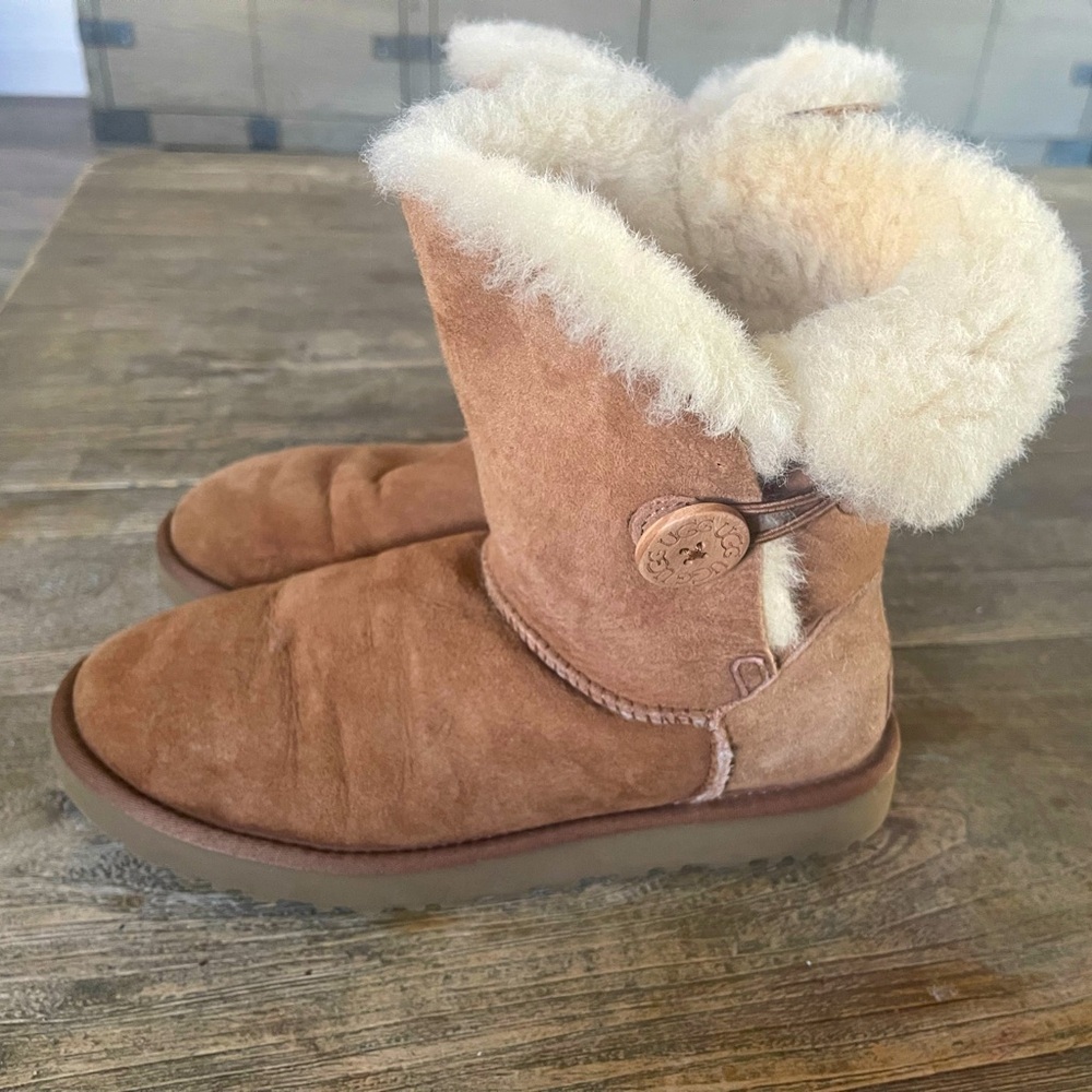 UGG Bailey Button Suede Boots